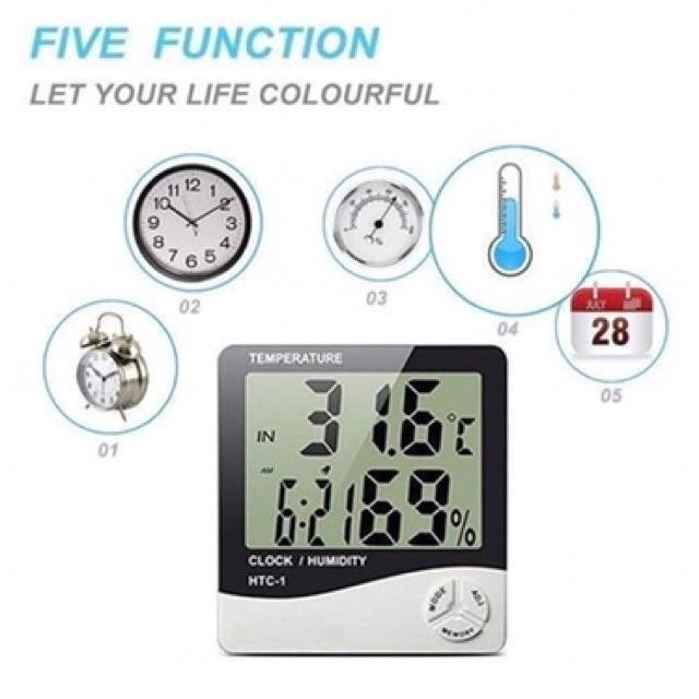 HTC-1 HTC-2 Thermo Hygrometer Temperature / Alat Ukur Suhu Ruangan Ori - HTC1