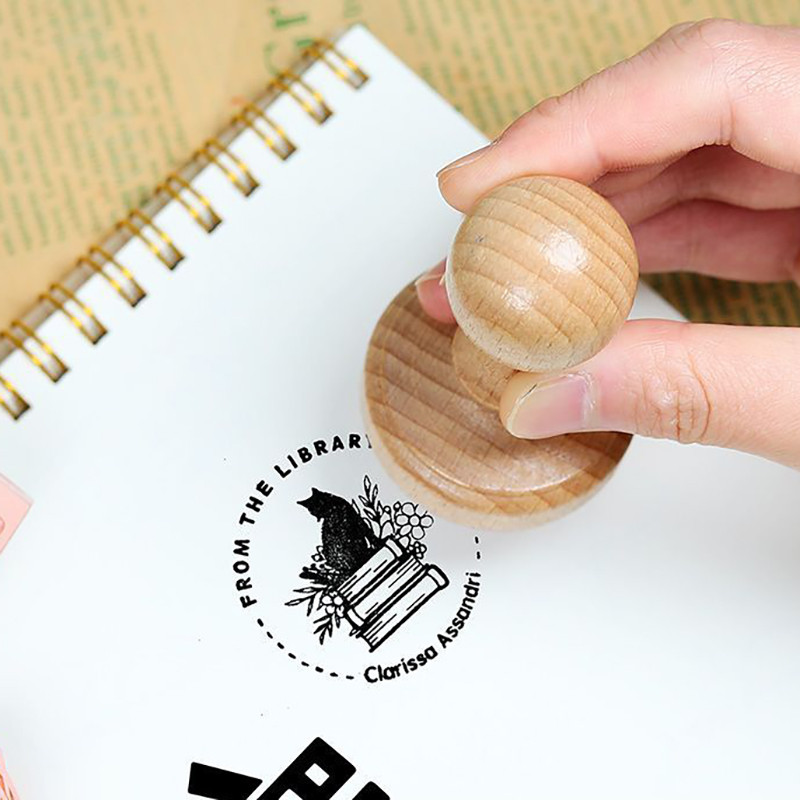 

Custom Logo Stamp Personalized Wedding Stamps Wooden Seal Small & Large Stamps for Mailers Package