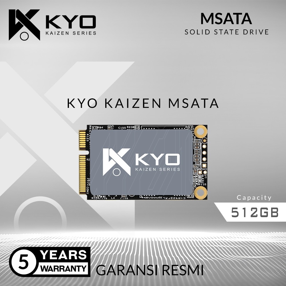 SSD MSATA KAIZEN 512 GB GARANSI RESMI 5 TAHUN SSD MSATA 512GB