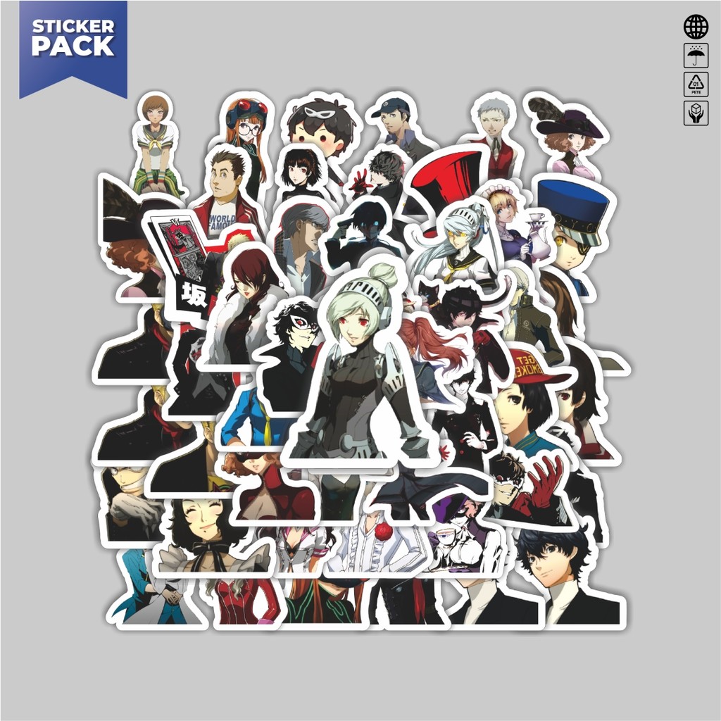 

[100PCS]Stiker Pack Stiker Video Game Series Person A5 V2 Aesthetic Vinyl Anti Air Dekorasi Sticker Laptop Buku Journal Koper Helm Casing HP Gitar Helm Skateboard