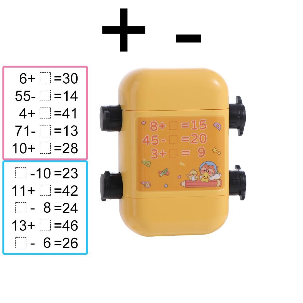 

Number Children Math Stamp DIY Addition Roller Arithmetic Seal Subtraction Multiplication Gap Filling Digital Teaching Stamp