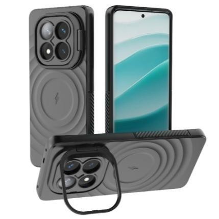 LENS HOLDER STAND CASE REDMI NOTE 14 5G / 14 PRO 5G / 14 PRO+ 5G WIRELESS CHARGING MAGSAFE CASE WITH