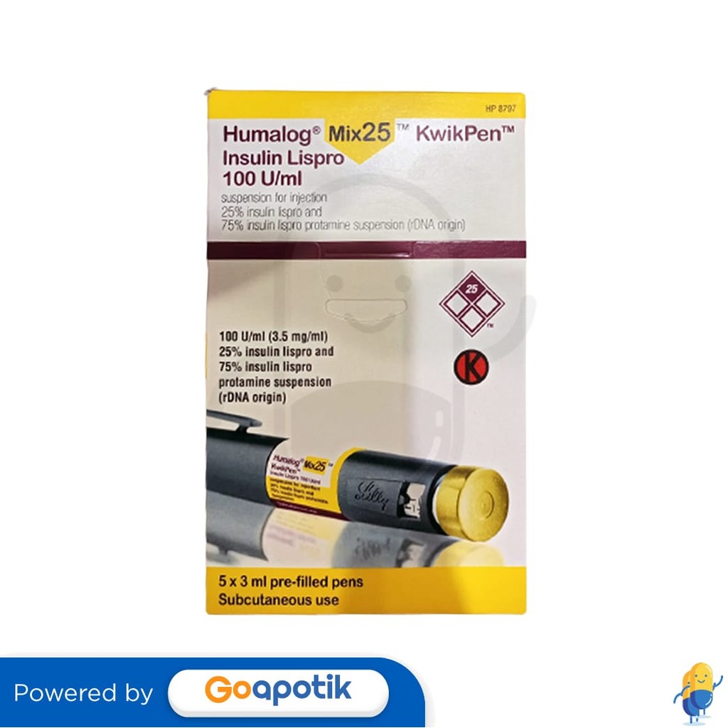 Humalog Mix 25 3ml Box 5 Kwikpen
