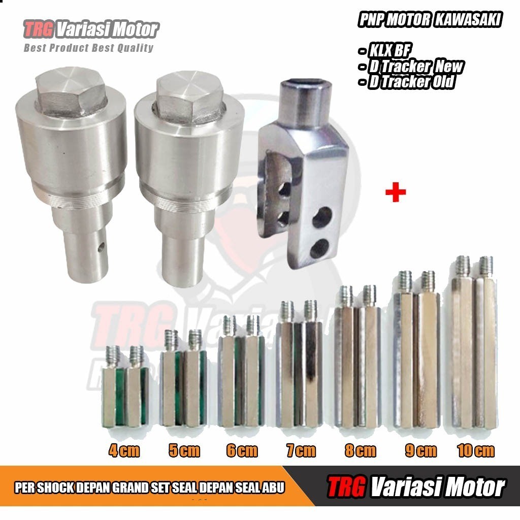 Peninggi Belakang KLX Set Peninggi Shock Depan Dtracker 150 Peninggi Shock Depan KLX BF Satu Paket