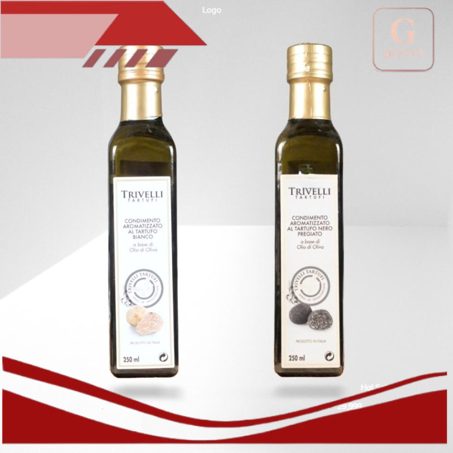 

TERLARIS !!! Italian White / Black Truffle Olive Oil Italy Minyak Truffle Tartufo