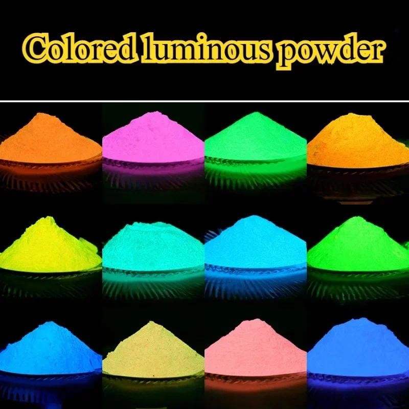 

1kg 400Mesh Color Highlight Luminous Powder Fluorescent Paint Art Shoes/clothing Decorative Noctilucent Pigment WaterColor Paint