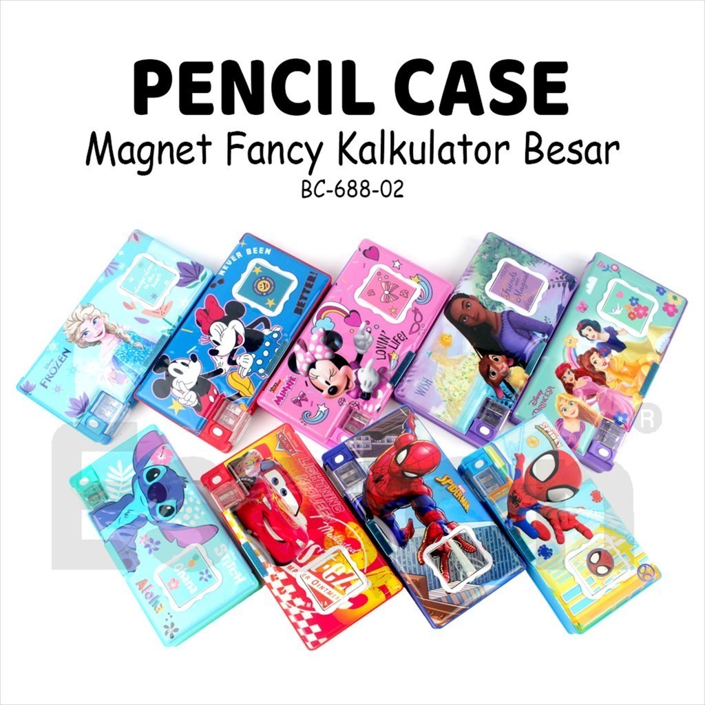

♚Kotak Pensil Magnet Kalkulator Besar BC-688-02 / Temapt Pensil Magnet♚