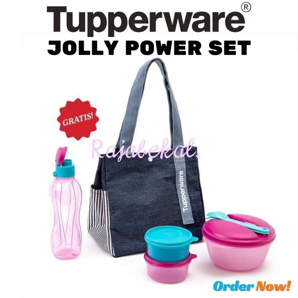 [BIG SALE] PROMO Tupperware Jolly Power Set tempat makan
