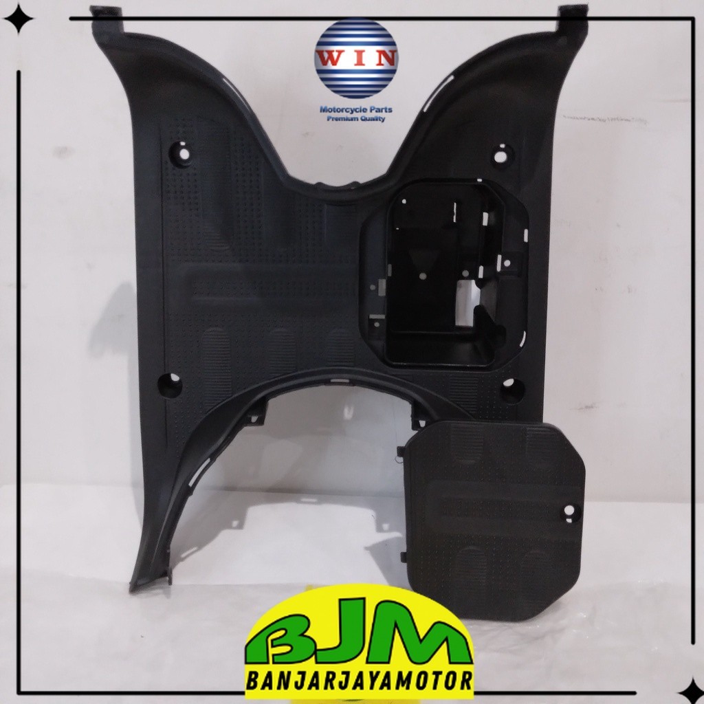 Pijakan Kaki + Tutup Aki Scoopy 110 FI 2017 2018 2019 2020 | footrest atas WIN | bordes injakan moto