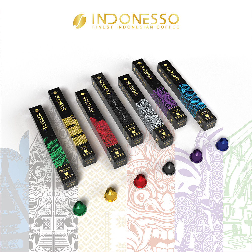 

INDONESSO Specialty Coffee Capsules Compatible with Nespresso Machines / Kapsul Kopi