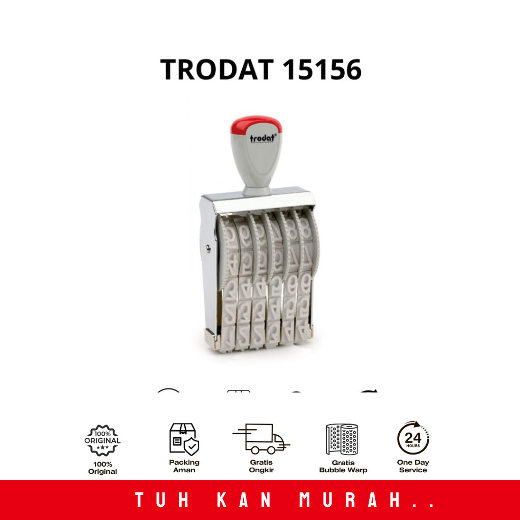 

TRODAT STEMPEL 6 DIGIT 15156 15MM