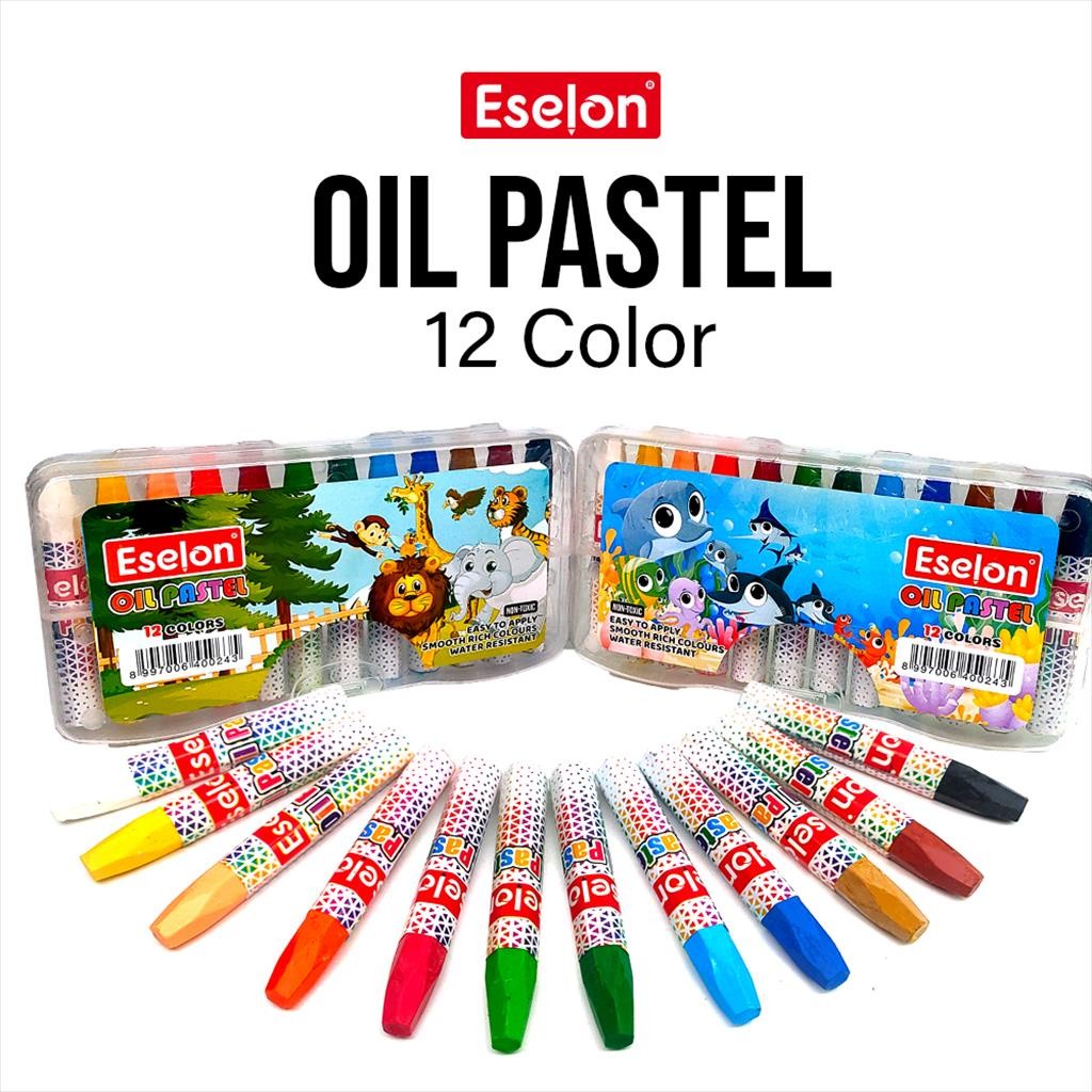 

❤️️Crayon / Oil Pastel / Crayon Eselon 12 colors❤️️
