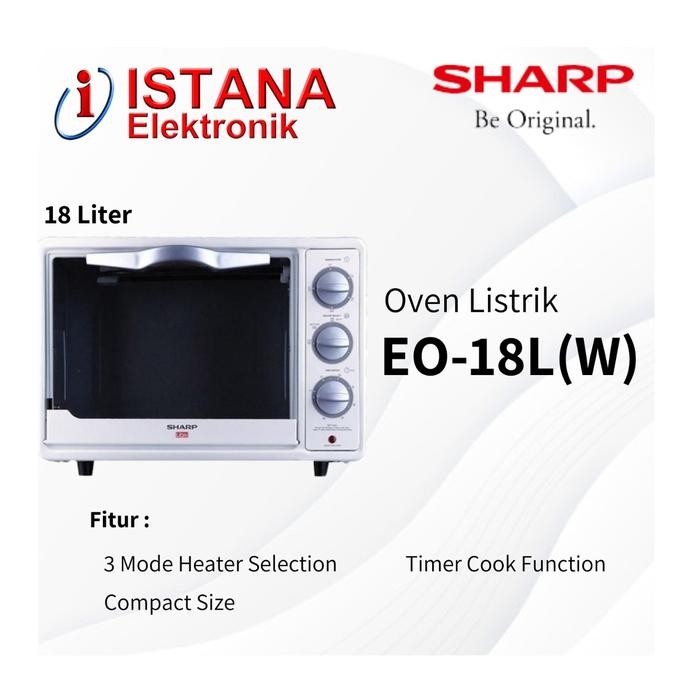 SHARP OVEN LISTRIK 18 LITER EO-18L(W)