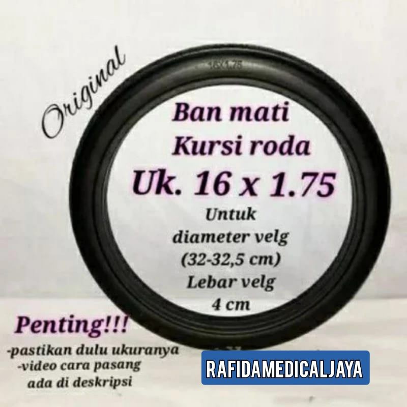 Ban Mati Kursi Roda Uk 16 / Ban Belakang Kursi Roda