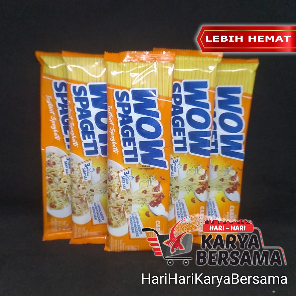 

MIE INSTAN WOW MIE SPAGETI INSTAN CREAMY CARBONARA PACK 5'S X 88GR