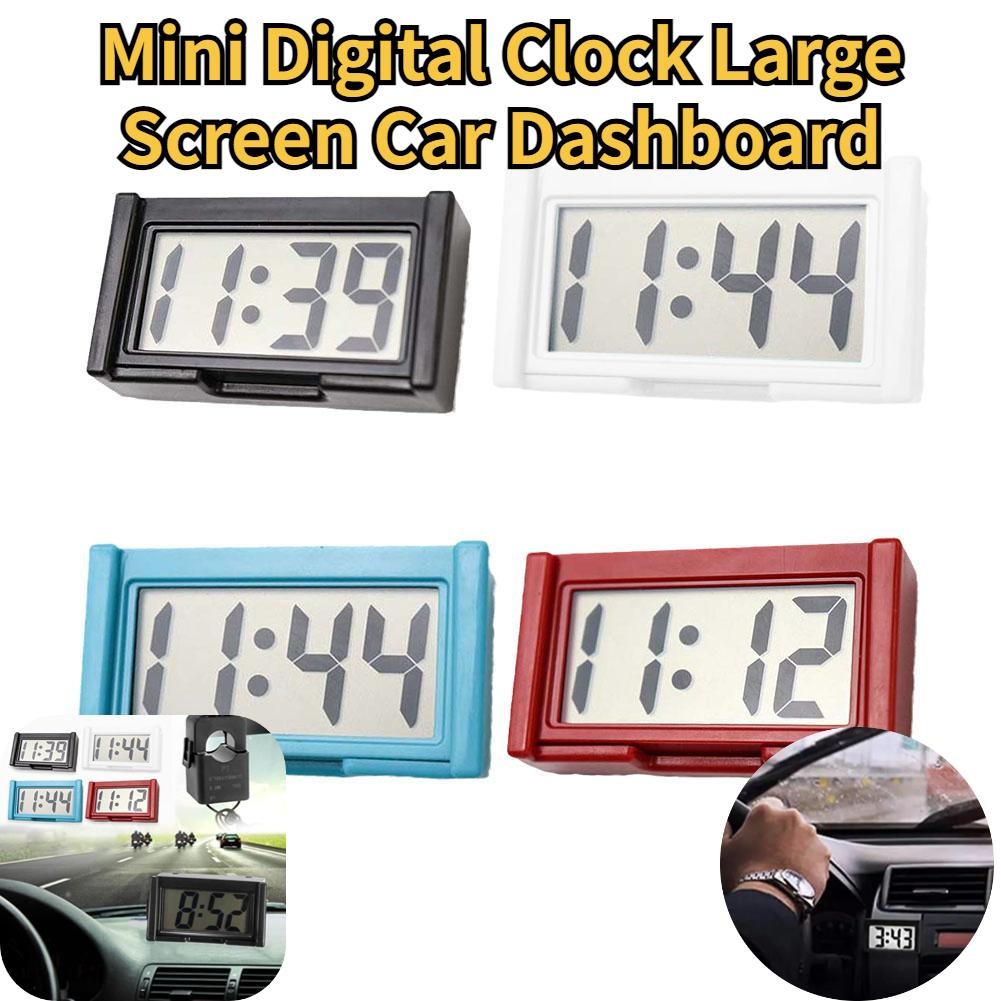 Mini Digital Clock Large Screen Car Dashboard Electronic Digital Display Car Clock Car Accessories F