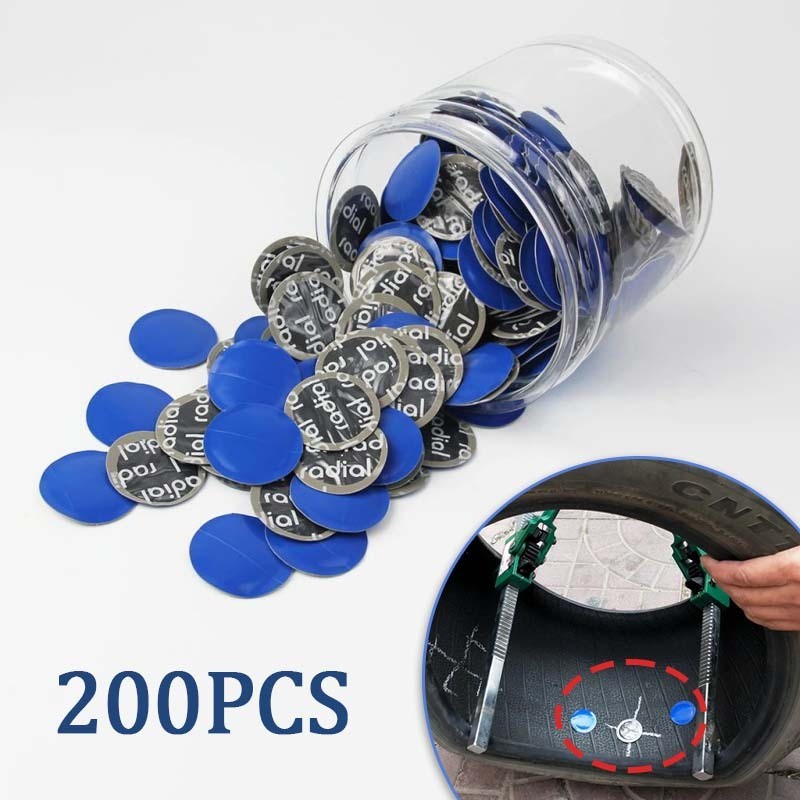 200pcs Karet Tambal Ban Tiptop Tire Patch 32mm Tiptop Tambal Ban Dalam Tambal Ban Tip Top terlaris