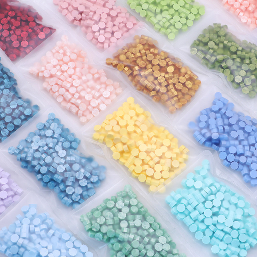 

200pcs/bag Octagon Sealing Wax Beads For Seal Stamp, Handmake Embellishment Of Card Envelope, Fire Lacquer Sealing Wax