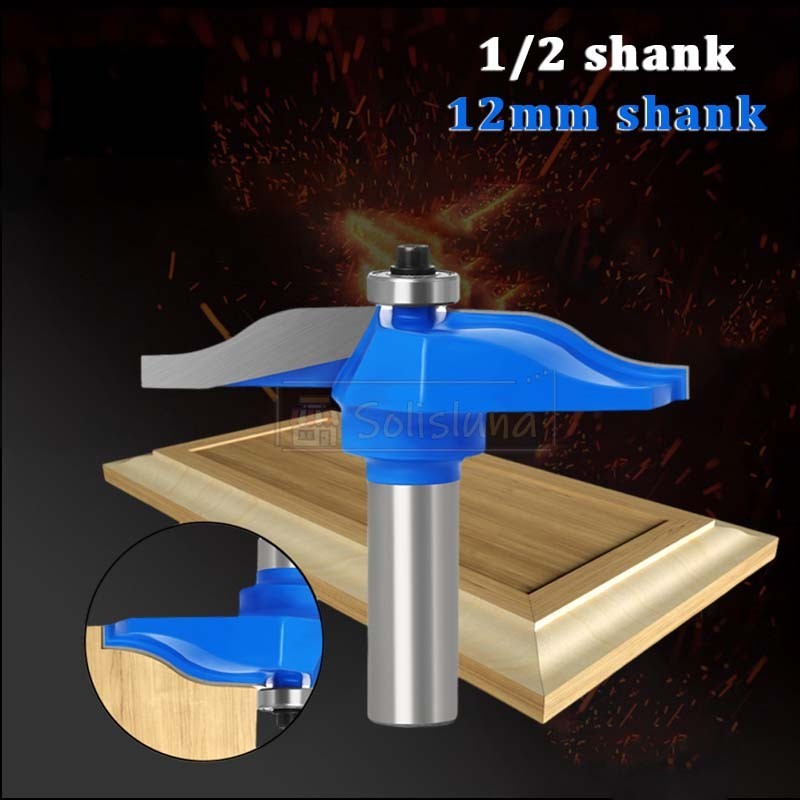 Mata Router Profil 1/2 76mm Shank Mata Router Profil Panel Kayu Jenis Pemotong Pintu Kabinet Mata Ro