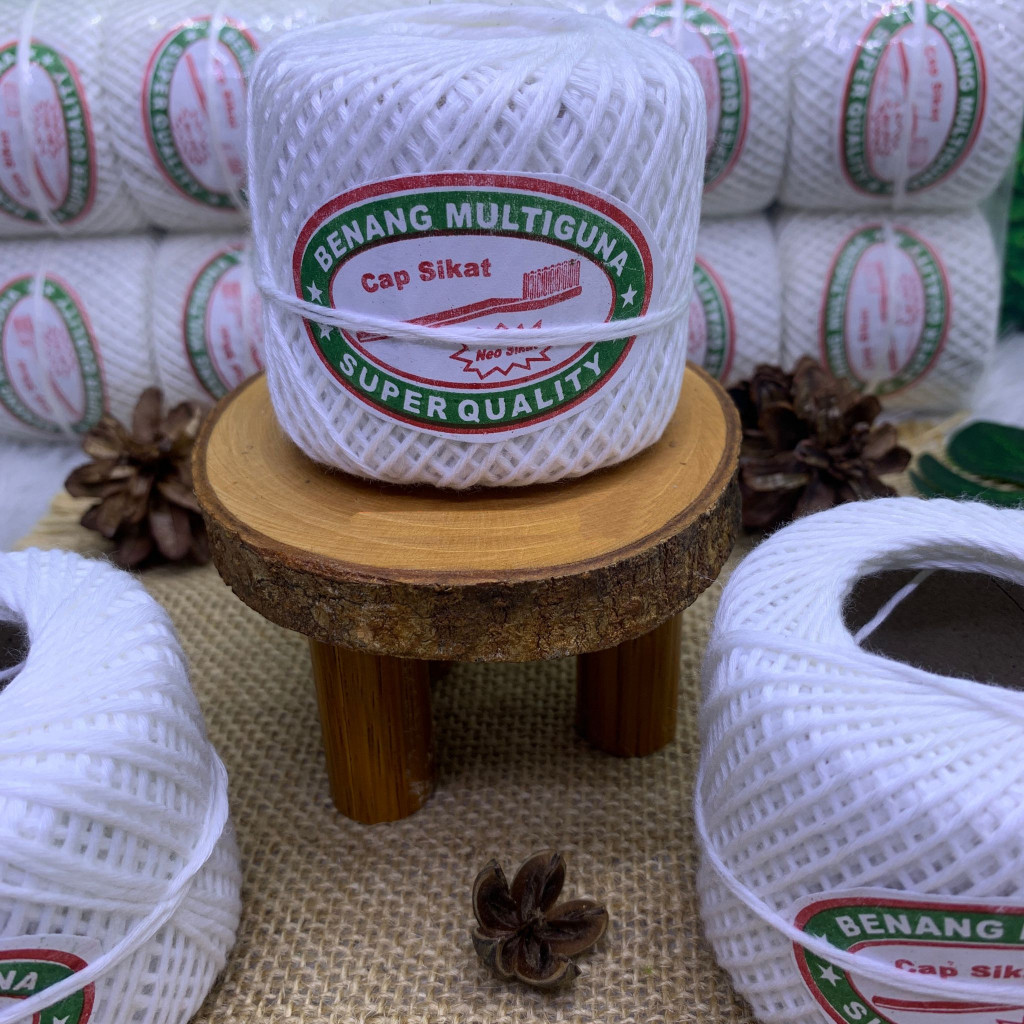 

EXD Benang Kasur Rami Cap Sikat Jagung Tali Bangunan Bendera Warna Putih Tali Sol Tali Rami Benang Kasur