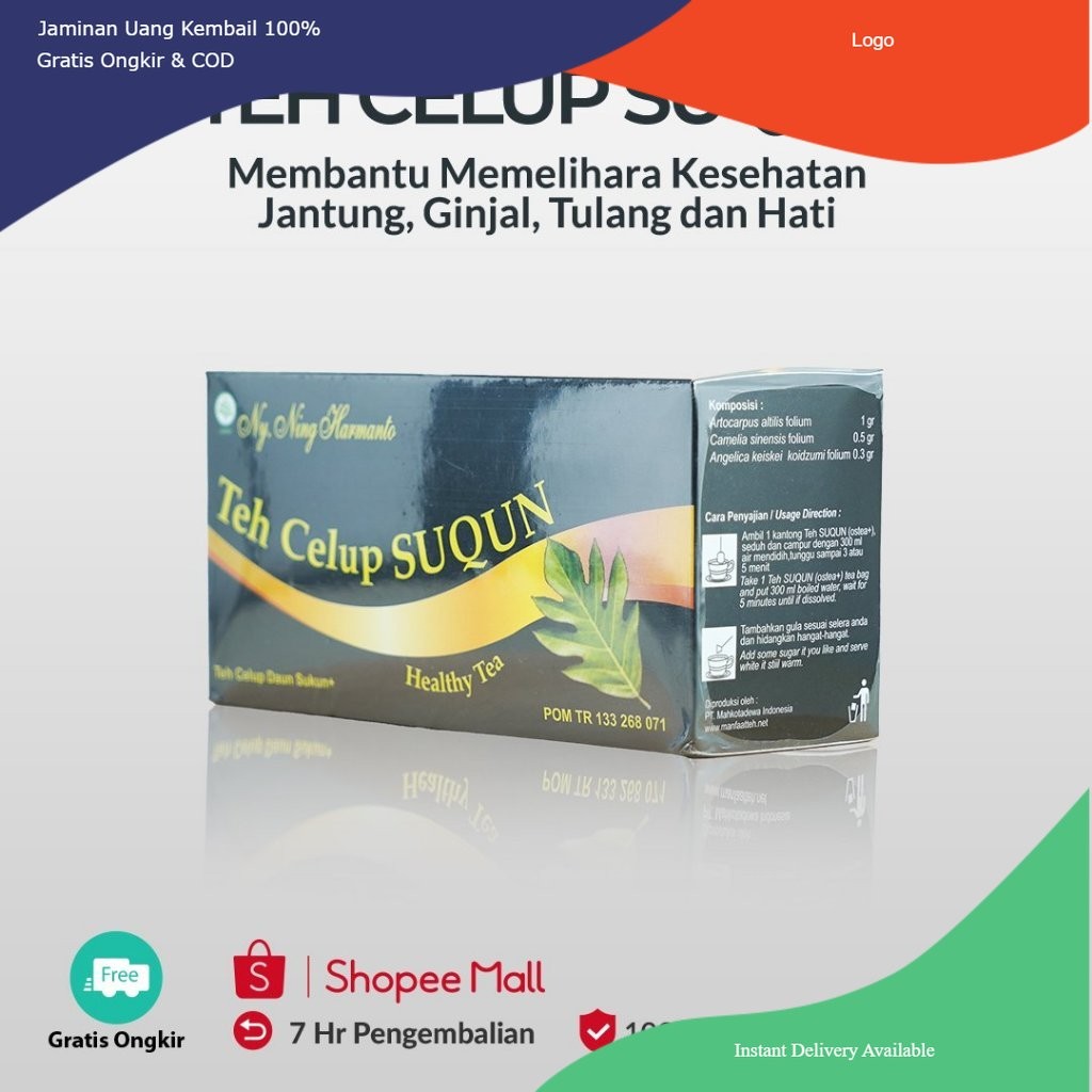 

BISA COD - Teh Celup Suqun Daun Sukun Nutrisi Ashitaba Antioksidan Mencegah Peradangan Ginjal ALAMI BPOM HALAL