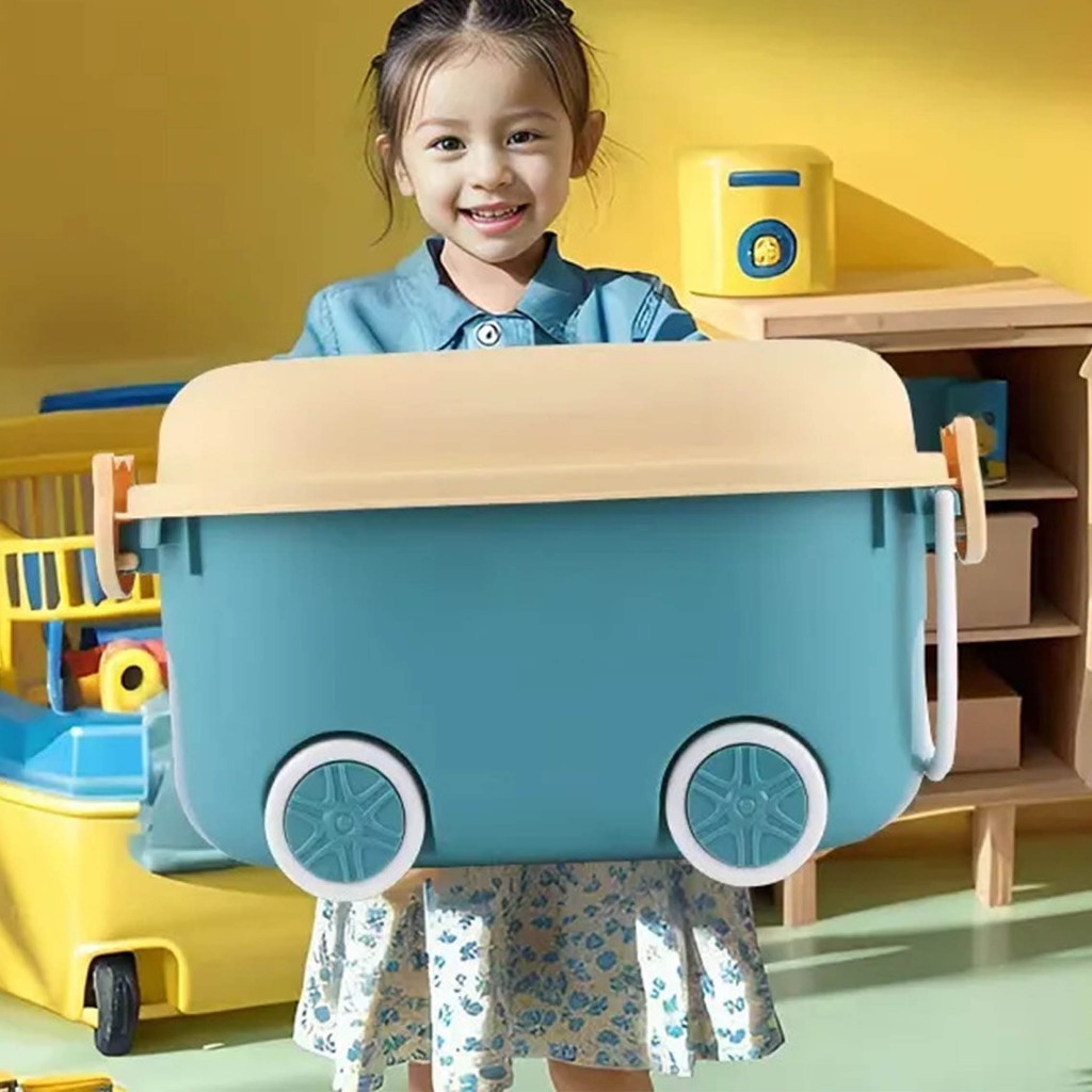 Container Box Plastik Kotak Penyimpanan Mainan Anak Storage Box Anak Dengan Roda Kotak Penyimpanan S
