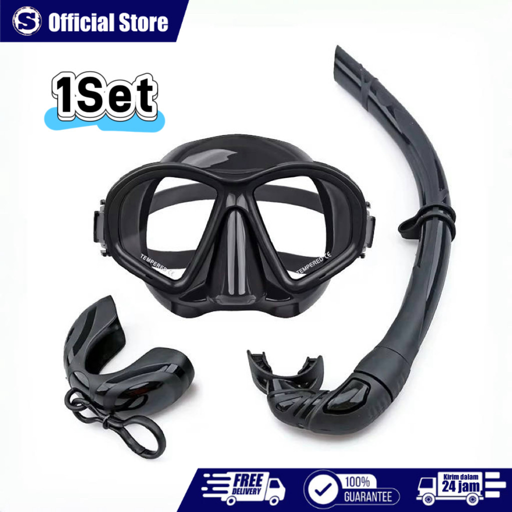 Freedive Kacamata Low Volume Mask Panah Ikan Selam Spearfishing Freediving Snorkeling Free Diving Se