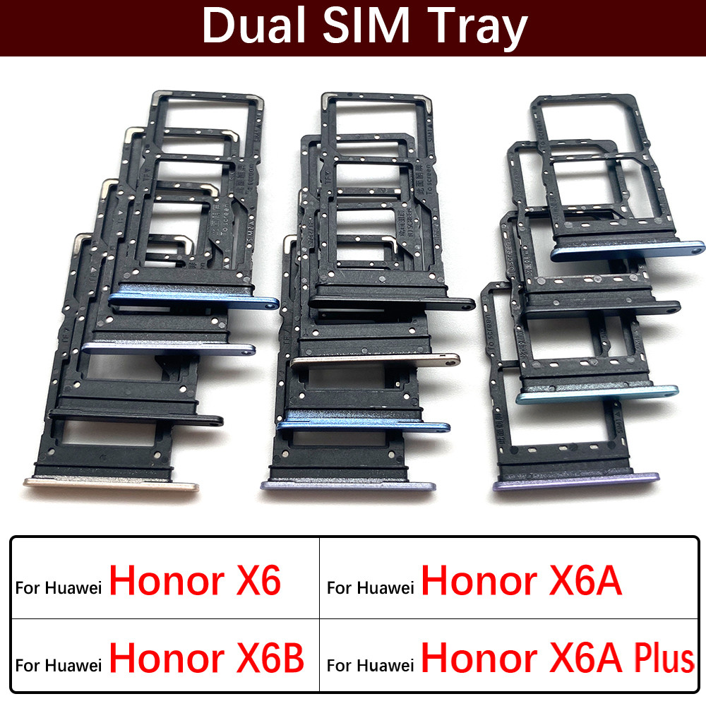 New Sim Card slot tray Holder For Huawei Honor X6 X6A X6B Plus Repair Parts
