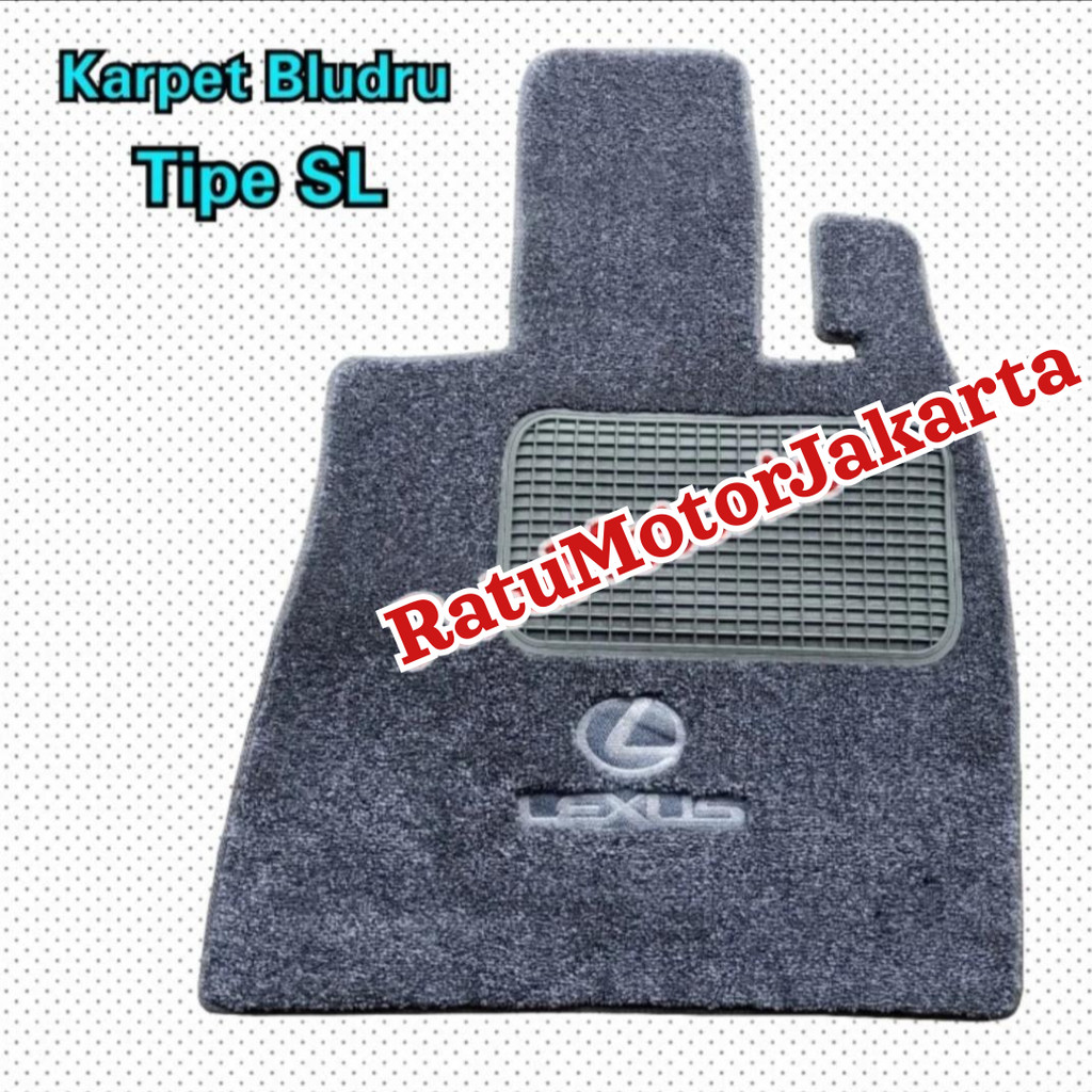 Karpet Bludru Tipe SL Mobil LEXUS NX350h NX450h 2022 - Lantai + Logo