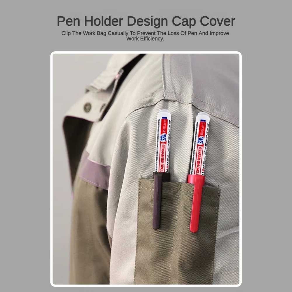 

1CLICK2BUY NEW YEAR Spidol Long Nib Marker Quick Dry Waterproof Oil Based - PM-318