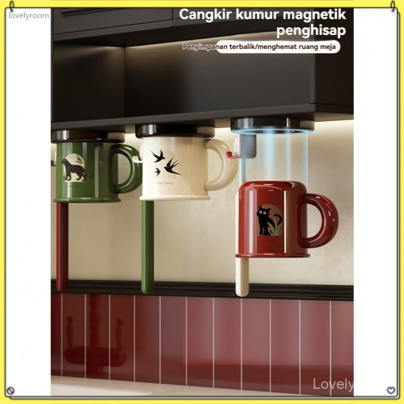 [Lovelyroom]Gantungan Sikat Gigi Tempel Rak Alat Kamar Mandi Tempel Tanpa Bor Rak Sikat Gigi + Gelas