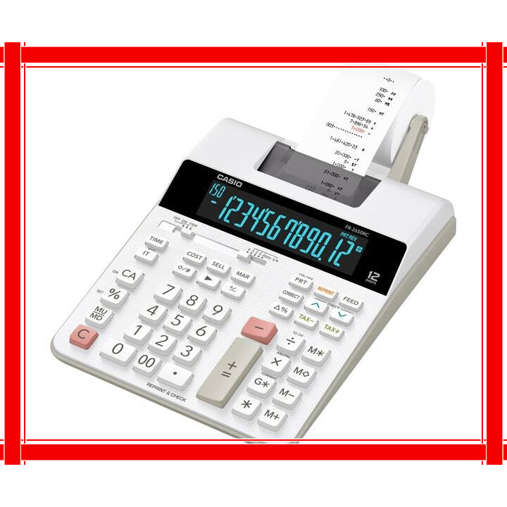 

Casio FR-2650RC Kalkulator Printer 12 Digit Dengan Reprint, Clock/Calendar, AC Adaptor