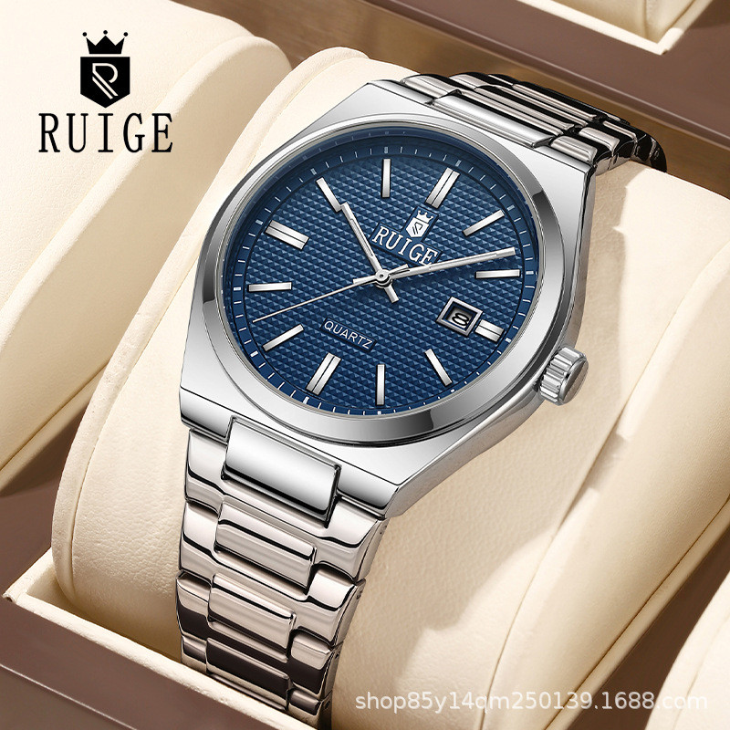 

Jam Tangan Pria Quartz Terlaris Stainless Steel Kalender Pria Luminous Tahan Air Fashion Jam Tangan Serbaguna