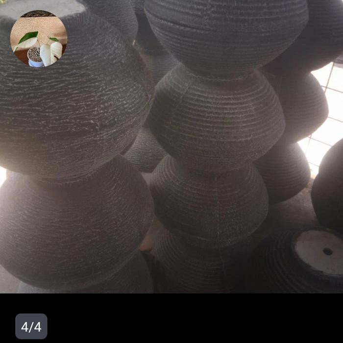 pot teratai air - Hitam