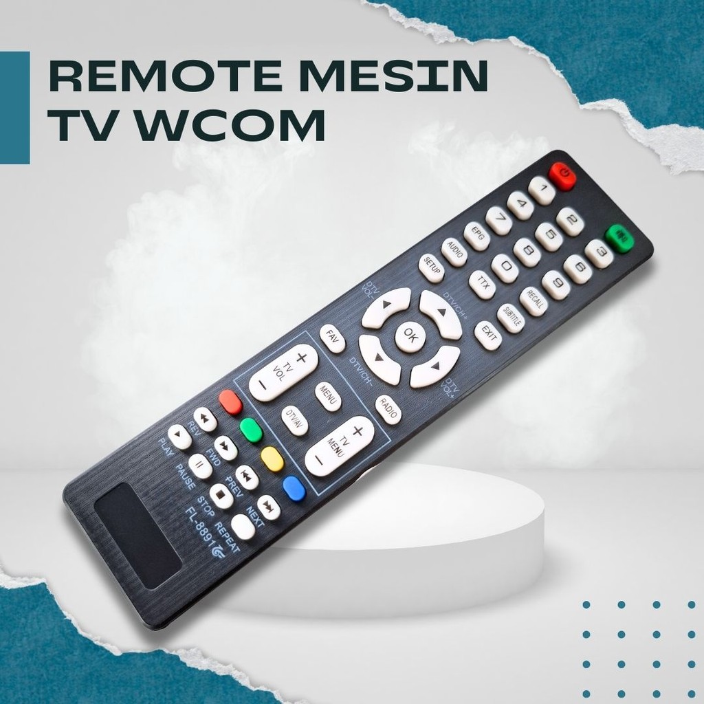 Remote Mesin TV WCOM – Remote RM-8891 Digital Tuner TV