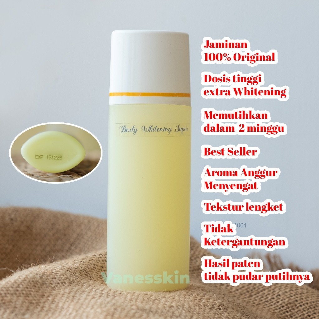 [ ORIGINAL ] HB SUPER ANGGUR 004001 KLOBE HANDBODY LOTION PEMUTIH BADAN HB DOSTING MALAM