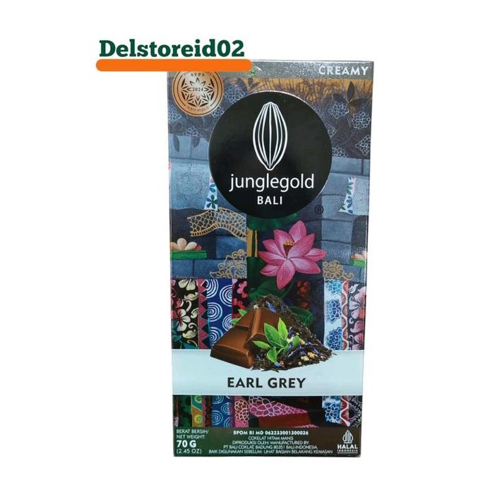 

Junglegold bali earl grey (cokelat hitam manis) 70gr