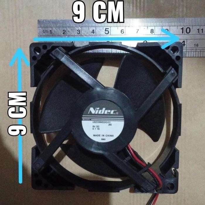 Fan Motor Kipas Kulkas 2 Pintu Panasonic Nidec 8V DC Tanpa Soket