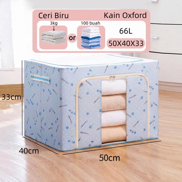Termurah Multifungsi storage box 66L 100L 150L organizer serbaguna kotak penyimpanan besar box penyi
