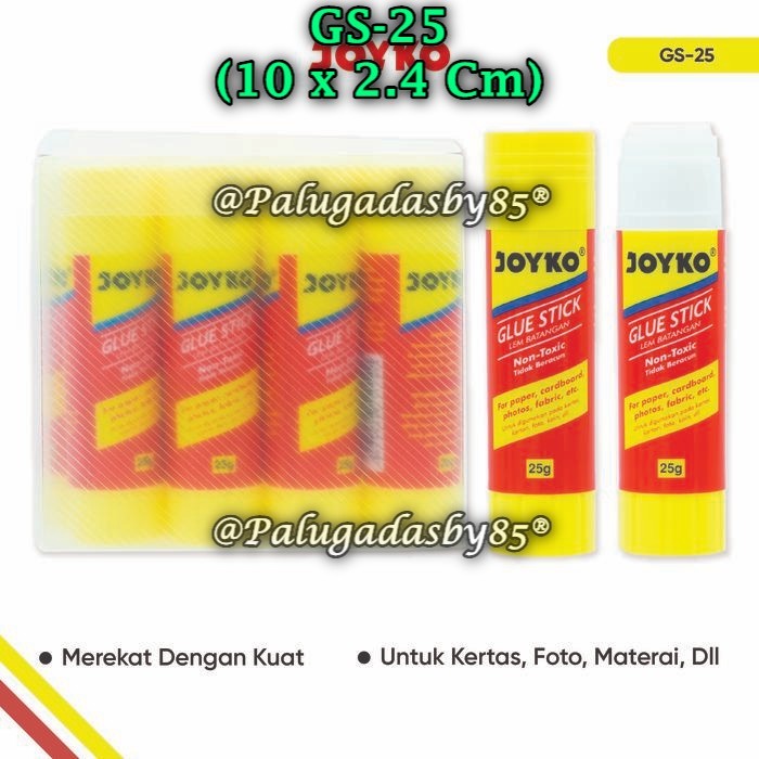 

(1 Pak Isi 12 Pcs) Glue Stick JOYKO GS-25 25 Gram / Lem Kertas Batang Joyko GS-25 25 Gram (1 Pak/12)