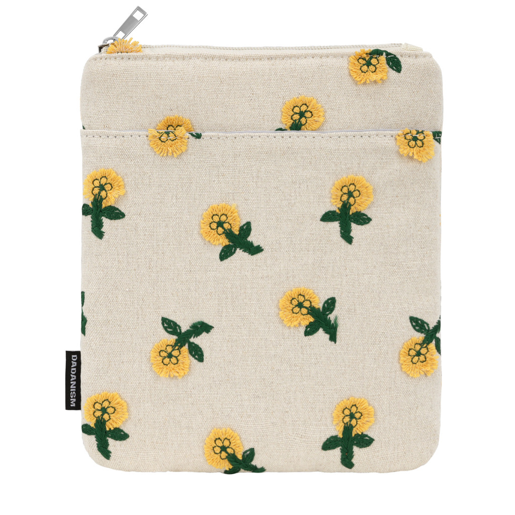 6-7'' Daisy Flower Embroidery Kindle Carrying Case Protective Sleeve Case for 6" Kindle/Kindle Oasis