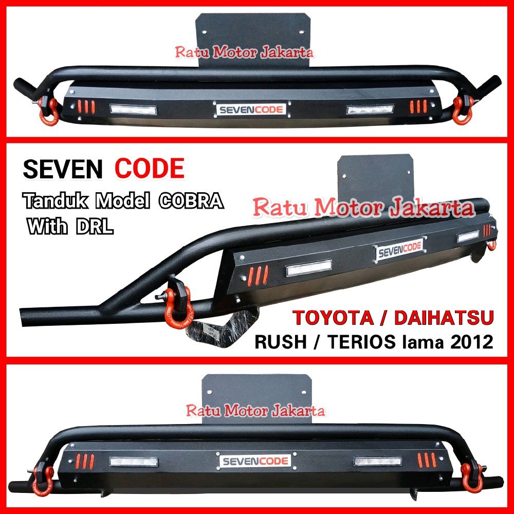 SEVENCODE Tanduk Model Cobra RUSH TERIOS Lama 2012 - Kobra Front Bumper Guard