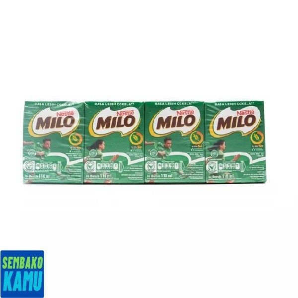 

Milo Activ-Go Uht 4 pcs x 110 ml - Susu