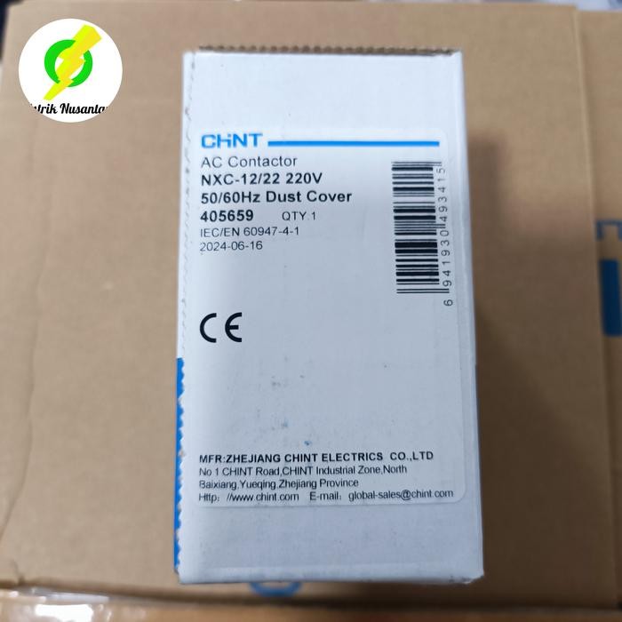 READY Contactor CHINT NXC-12/22 4P 2NO 2NC 220V 400V Kontaktor 2NO 2NC 4 Pole Phase AC1:25A AC3:12A 