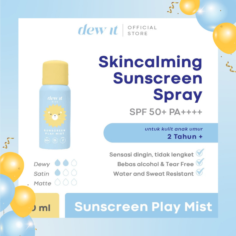 GUNAD (NEW)  Sunscreen Anak | Dew It Kids - Sunscreen Play Mist SPF 50+ PA+++ | Sunscreen Spray Anak