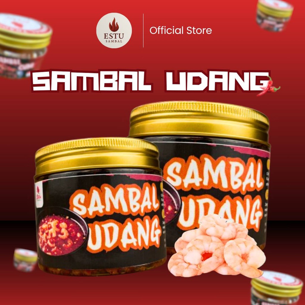 

(3 Pack) Estu Sambal Udang- Sambal Rumahan Khas Nusantara dengan Rasa Otentik & Kenikmatan Asli