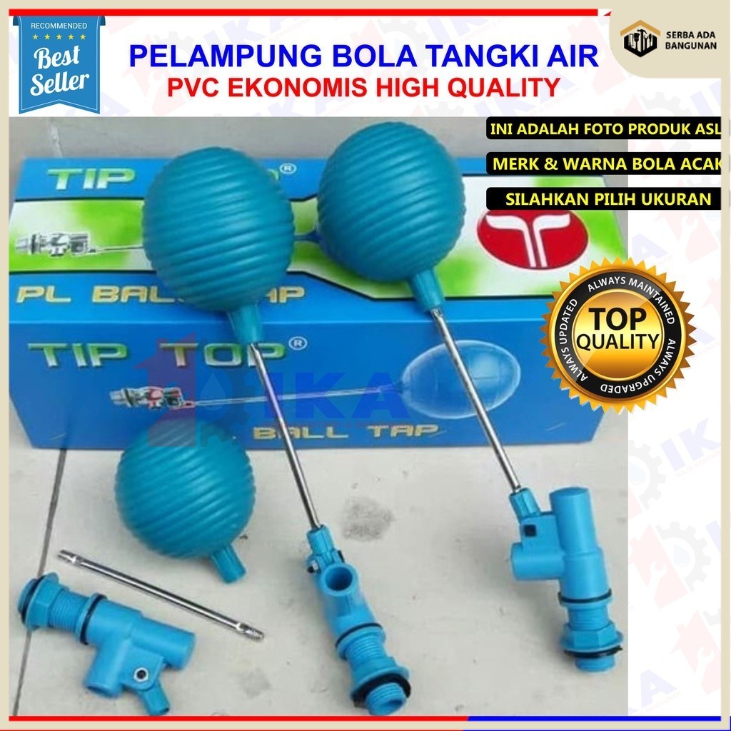 SAB PELAMPUNG AIR OTOMATIS MURAH  1/2" 3/4" KRAN AIR OTOMATIS PELAMPUNG BOLA PVC MIRIP SUNMATIC TERM