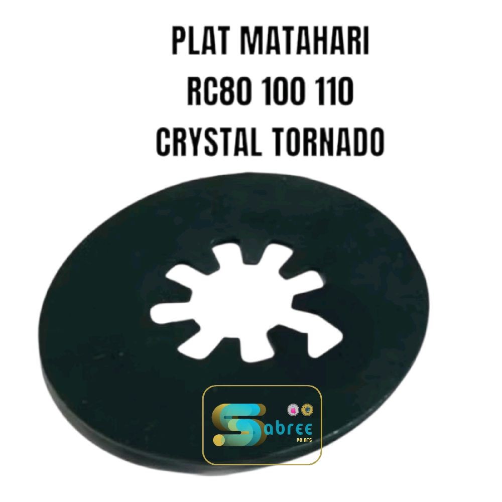 PLAT MATAHARI SUZUKI RC80 100 110 TORNADO CRYSTAL