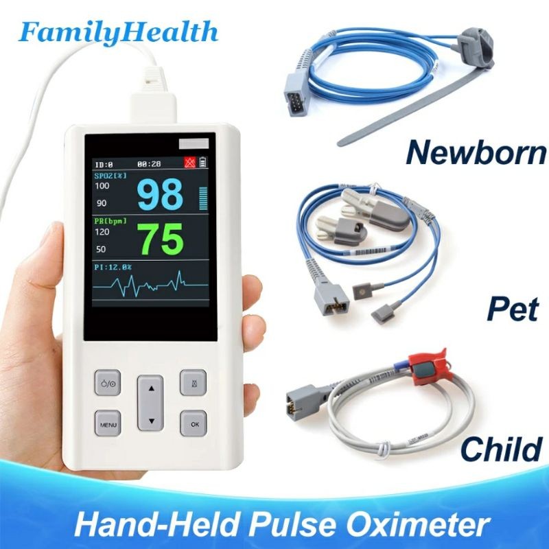 oksimeter pulsa dewasa bayi baru lahir monitor kesehatan ujung jari peralatan medis jari klip pulsa 