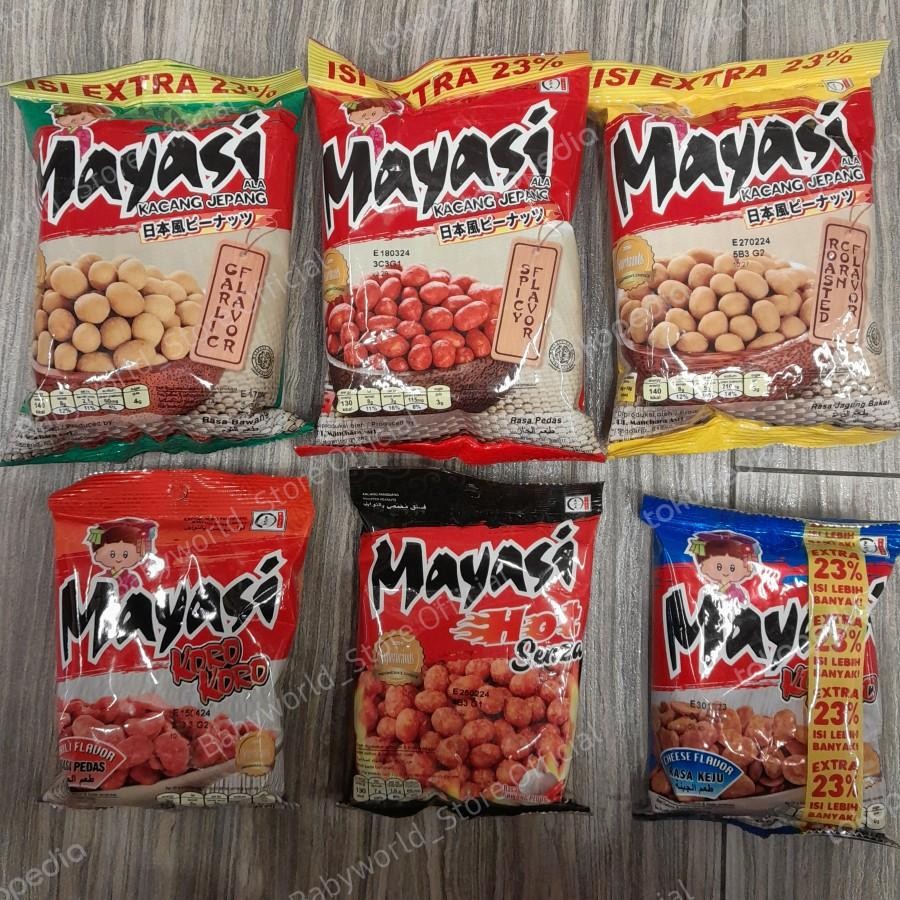

Mayasi Kacang Jepang 65gr Rasa Jagung / Garlic / Pedas / Hot Senza / Koro Keju / Koro Pedas